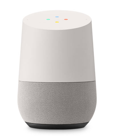 Image of a Google Home speaker 